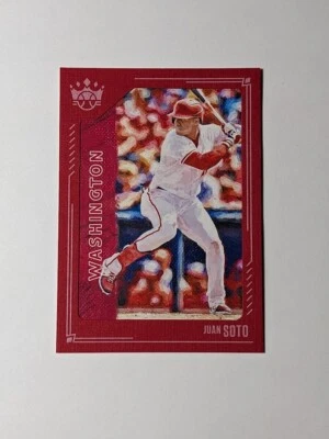 2021 Panini Diamond Kings #87 Juan Soto Framed Red Washington Nationals - Image 1 of 2