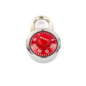 Master Lock Model No. 1525 1-7/8" Combination Padlock with Red Dial Locker - Picture 1 of 5