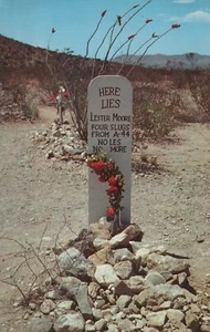 Lester Moore Grave - Boothill Graveyard - Tombstone, Arizona - unposted RPPC - Picture 1 of 3