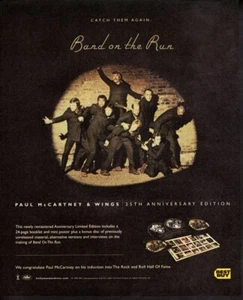 Vintage print advertisement Music Paul McCartney Band on the Run 25th ann ed 99 - Picture 1 of 1