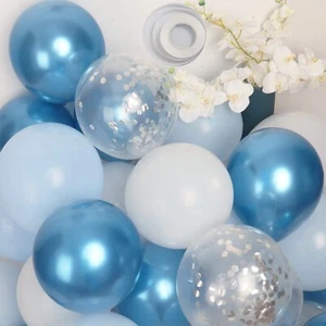 Blue Balloons Party Decorations 50 Pcs 12 In Birthday Decorations for Men Hap... - Picture 1 of 6