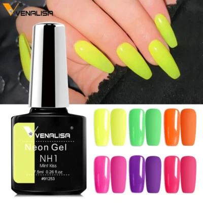 VENALISA Neon Color Gel NagelgelSoak Off UV LED Jelly Color Spar Katzenauge - Bild 1 von 4