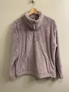The North Face Women’s Size XL Furry Fleece 1/4 Zip Pullover Cozy Sweatshirt - Picture 1 of 16
