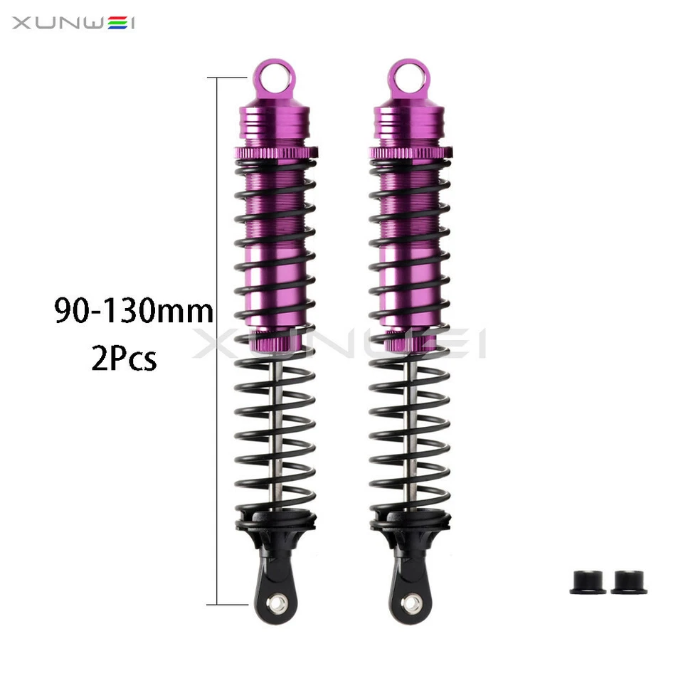 2pcs 80-110mm 90-130mm Oil Shock Absorbe For RC 1/8th Truck HSP Himoto Redcat - Image 1 of 1