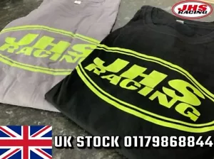 JHS Racing T-Shirt Tee UNISEX Clothing 25th Anniversary Black Grey - Picture 1 of 4