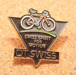 Swiss Spirit For Motion Cycling DT SWISS Lapel Pin 28x29mm - Picture 1 of 5