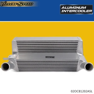 Aluminum Front Mount Intercooler Silver Fit For 15-17 Ford Mustang 2.3L EcoBoost - Foto 1 di 12