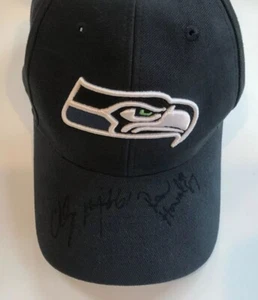 SEATTLE SEAHAWKS Ron Howard SIGNIERTE HANDSIGNIERTE MÜTZE (SIGNIERT VON 1 WEITEREN PERSON) - Bild 1 von 5