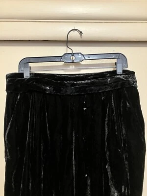 BCBGeneration Black Velvet Women’s Pants size Large NWT Was $118 - Image 1 of 4
