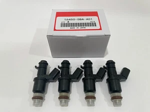 GENUINE Set Of 4 Fuel Injectors For 2016-2021 HONDA Civic 2.0L #16450-5BA-A01 - Foto 1 di 5