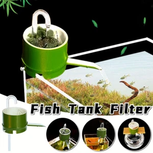 Outdoor Water Fountains Simulated Bamboo Tube Type Filter Fish Tank Accessories. - Picture 1 of 14