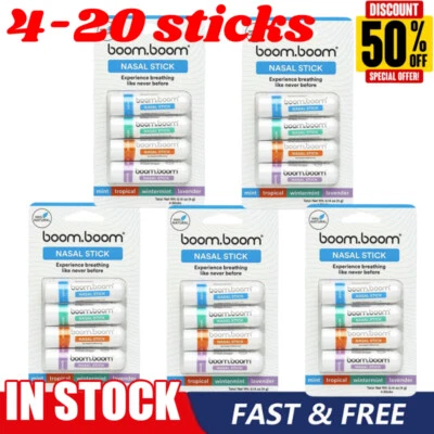 AS SHOWN Stick Nasale (Confezione da 4-20) Migliora-Respirazione Aumenta Focus Olio Essenziale[