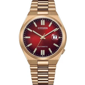 Reloj automático Citizen NJ0153-82X Tsuyosa para hombre, esfera roja, acero inoxidable dorado - Imagen 1 de 3
