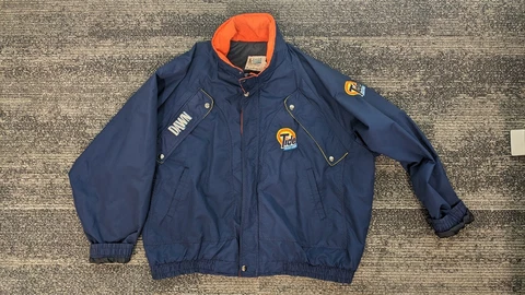Vintage Darell Waltrip Nascar Tide Racing Team #17 Eagle Ridge XL Windbreaker Cover