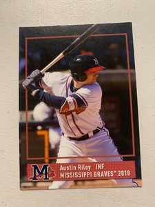 Austin Riley Card 2018 Mississippi Braves Team Card