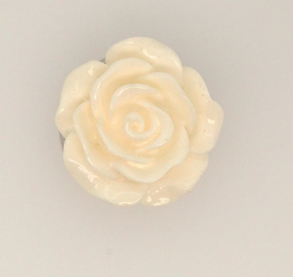 Di-VO Click Buttons Druckknopf Snap Rose Weiß - Bild 1 von 1