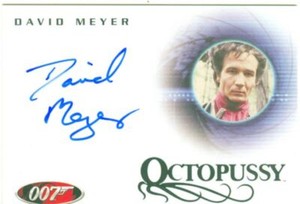 James Bond In Motion 40th Ann. Autograph Card A85 David Meyer
