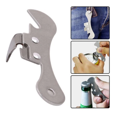 Apriscatole Manuale Portatile In Acciaio Inossidabile Apribottiglie Per ☆ - Immagine 1 di 4