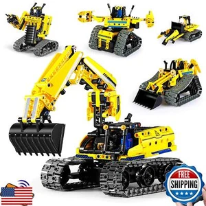 LECPOP 5 in 1 Giocattoli da Costruzione Kit Robotica STEM, 430 PZ Blocchi RC Robot Erecto - Foto 1 di 5