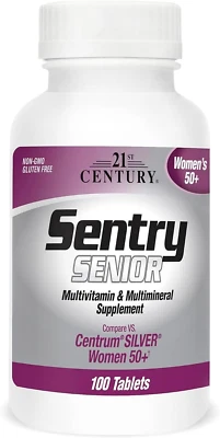 Sentry Senior Women 50 plus Tablets, 100 Count (27542) - Изображение 1 из 4