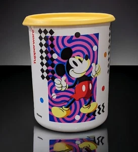 Tupperware Disney Mickey Mouse One Touch Blossom Seal  Canister 5 Cup New - Picture 1 of 2