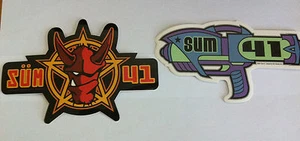SUM 41 2-Pack of Stickers Devil Head & Raygun Logo NEW OFFICIAL MERCHANDISE - Picture 1 of 3
