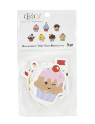Tablón de anuncios mini troquelado cupcakes detalles 28 piezas Foto 1 de 2