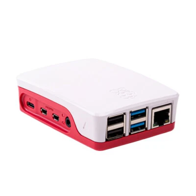 offizielles Raspberry Pi 4 Gehäuse (rot/weiß)