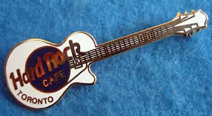 TORONTO ERROR LOGO GIBSON MILLS WHITE GUITAR PRE UNIFICATION Hard Rock Cafe PIN - Picture 1 of 1