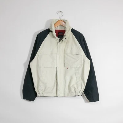 Chaqueta de velero Nautica para hombre mediana - capucha retráctil envejecida bloques de colores Foto 1 de 4