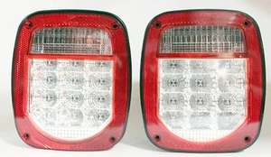 2 UNIVERSAL STUD MOUNT COMBINATION TAIL LED TRUCK TRAILER RV LICENSE LIGHT LEFT - Picture 1 of 11
