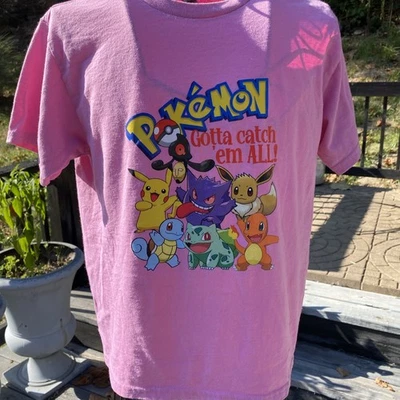 Camiseta Juvenil L Pokémon Rosa Vintage? Foto 1 de 4