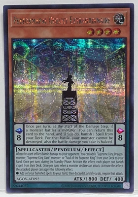 Yugioh Asian-English Performapal Duellant Außergewöhnlich AGOV-AE092 Secret Rare - Bild 1 von 2