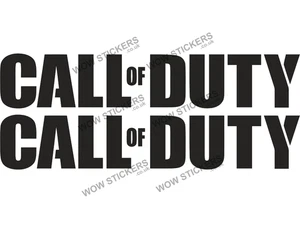 2 x Pegatinas Call of Duty Una Laptop ManCave Coche Ventana Juegos (Elige tamaño/color) - Imagen 1 de 2