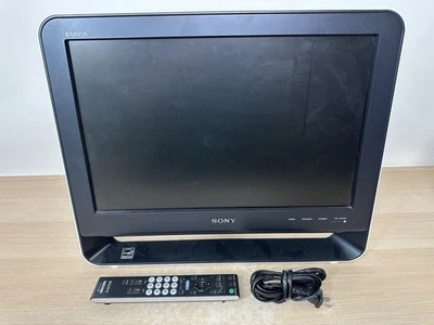 Sony Bravia 19" LCD TV KDL-19M4000 White Silver HDMI Tested Working + OEM Remote - Image 1 of 4