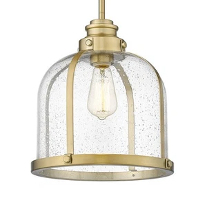 Z-Lite 337P12 Burren 12"W Pendant - Brass - Picture 1 of 12