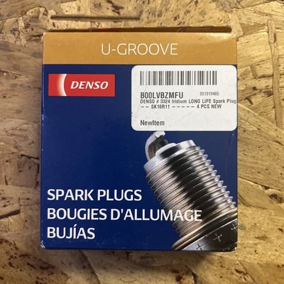 4 Pack Denso 3324 Iridium Long Life Spark Plugs SK16R11 - Image 1 of 3