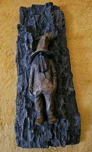 Gnome Wood Art Carved Composite Cottagecore 13" Kitschy - Picture 1 of 8