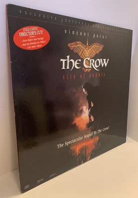 The Crow City Of Angels Laserdisc 1996 Letterbox Widescreen Directors Cut TESTED - Image 1 of 4
