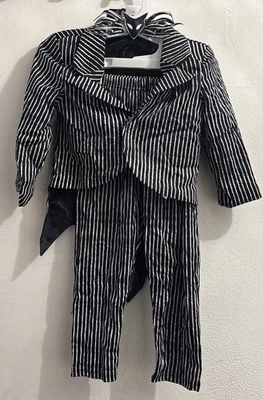 迪士尼商店 Jack SKELLINGTON NIGHTMARE BEFORE CHRISTMAS KIDS 服装尺寸 5/6 — 第 1/4 张图片