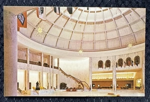Rotunde der Founders Hall, Milton Hershey Schule: Hershey, PA - Vintage Postkarte - Bild 1 von 2