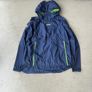 Nike Mens Seattle Seahawks Sideline Alpha Fly Rush Pullover Jacket Navy Blue L - Picture 1 of 5