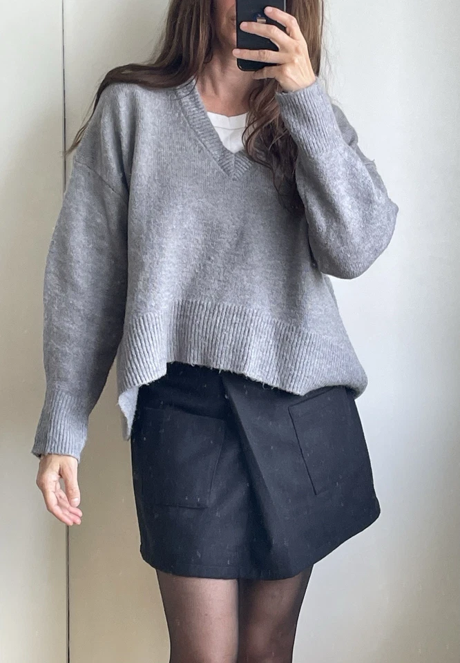 French Connection jumper minimalist Boxy Chunky Soft and cosy size 12 - Image 1 of 4