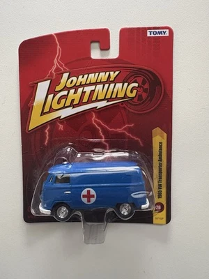 Johnny Lightning Tomy 1965 VW Transporter Ambulance Blue - Image 1 of 2