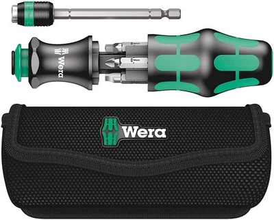 WERA 7-Piece Driver Bit Set, K Compact 26, in Pouch, 051025 - Image 1 of 4