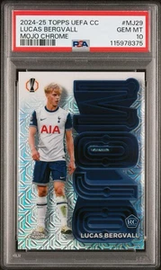PSA 10 2024-25 TOPPS UEFA COMPETITIONS MOJO CHROME MJ29 LUCAS BERGVALL - Picture 1 of 3
