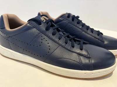 Nike Blue Tennis Classics Leather Shoes Size 8.5 GREAT SHAPE - Image 1 of 4