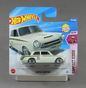 Hot Wheels Compact Kings 2025 Lotus Cortina blanco verde HYW46 1/64 - Imagen 1 de 1