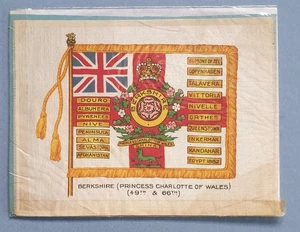 a107 Regimental Colours & Crests Silk 16cms x 12cms - Picture 1 of 1