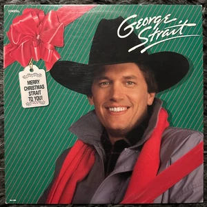 George Strait Merry Christmas Strait To You LP Vinyl Record 1986 Club Edition - Picture 1 of 4